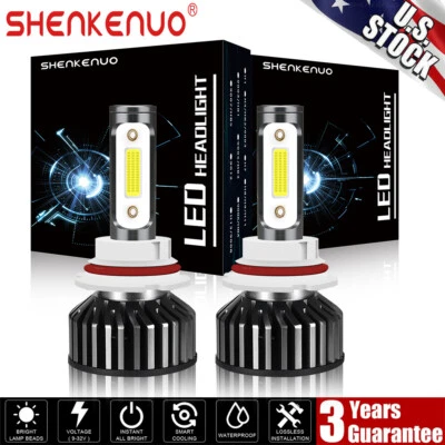 2Pcs White LED 9007 High Low Beam Headlight Bulb Lamp Kit For Peterbilt 377 385 - Image 1 of 4
