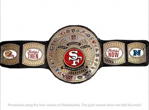 SF 49ERS NFL Championship Belt Adult Size 4mm Zinc - Picture 1 of 1