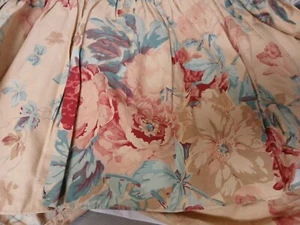 Falda de cama doble Ralph Lauren Elsa Grasslands - 100 % algodón - 2 rosas en mal estado disponibles - Imagen 1 de 12