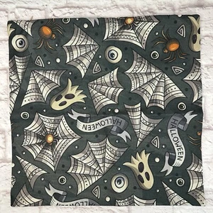 Halloween Spooky Ghost Print Square Throw Kissenbezug Canvas Side Zip - Bild 1 von 4
