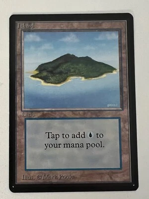 Magic the Gathering MTG Island v.1 (Blue) Beta COND NM (Beta Bob) - Image 1 of 3