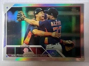 Jeremy Pena/Jose Altuve World Champs 2023 Topps Series 2 #574 Foil Astros - Picture 1 of 1