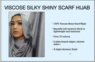 SILKY SHINY Hijab Scarf Maxi Wedding Plain Shimmer Shawl Wrap Sarong Elegant 