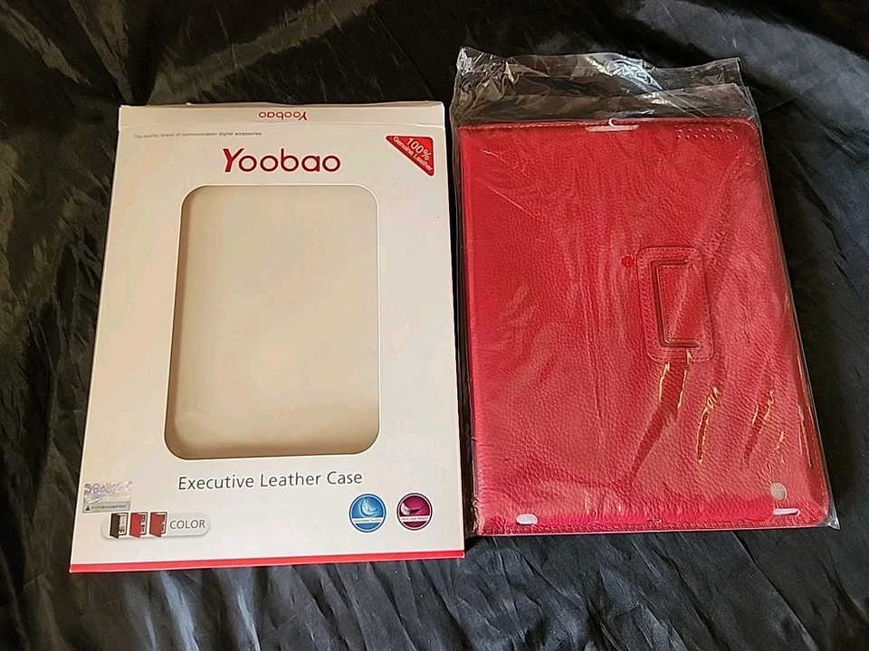 Nueva funda de cuero Yoobao para iPad 2 (versión 3 roja) como nueva en caja Foto 1 de 4