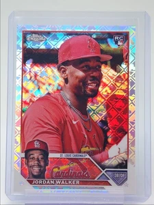JORDAN WALKER 2023 TOPPS CHROME LOGOFRACTOR ROOKIE REFRACTOR RC Q3539 - Picture 1 of 2