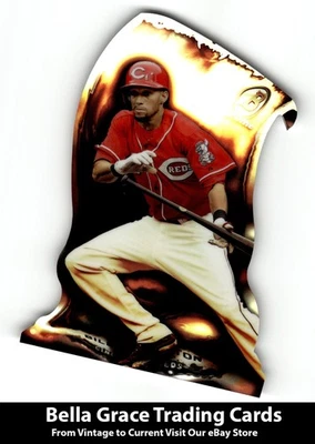 2014 Bowman Chrome Billy Hamilton #FDC-BHA Reds refractores troquelados por fuego MLB  Foto 1 de 2
