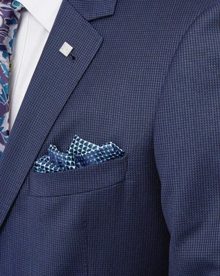 Ted Baker JEEVESJ $645 Debonair ITALIAN Fabric Blue Blazer Jacket 40R - Image 1 of 4