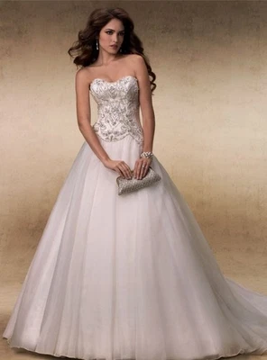 Vestido de novia Maggie Sottero estilo Allison 111833 talla 12 nuevo con etiquetas ¡Al por menor $1500! Foto 1 de 3