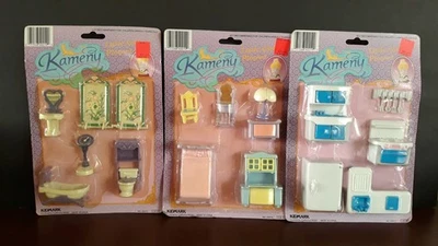 Casa de muñecas Kameny vintage cocina dormitorio baño NUEVO sellado paquete Bonny My Sweet Foto 1 de 4