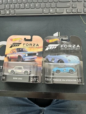 Hot Wheels Porsche FORZA Motorsport 356 Speedster and FORZA BMW 2002 - Image 1 of 4