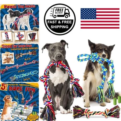 Rope Toys for Aggressive Chewers Perfect for Indoor and Outdoor Play - Image 1 of 4