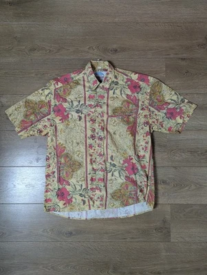 Vintage 80s Tom Tailor Shirt Mens Size Medium Button Up Floral Patterned - Image 1 of 4