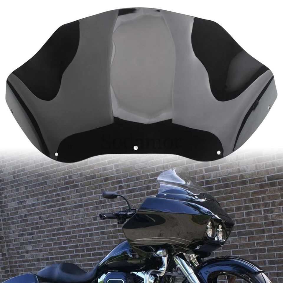 Parabrisas negro de 12,5" para Harley Touring Road Glide FLTRI 1998-2013 Foto 1 de 4