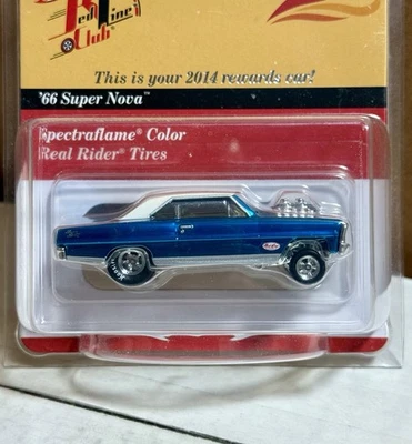 RARE 2014 Hot Wheels RLC Rewards ‘66 SUPER NOVA - Spectraflame Blue  7122/10200 - Image 1 of 4