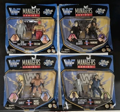 WWF менеджеры серии 1 полный комплект винтажный 1997 Jakks Pacific Titan Sports WWE - Изображение 1 из 2