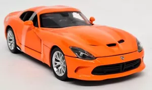 Maisto 1/18 Dodge Viper SRT GTS 2013 Bright Orange Supercar Diecast Model Car - Foto 1 di 7