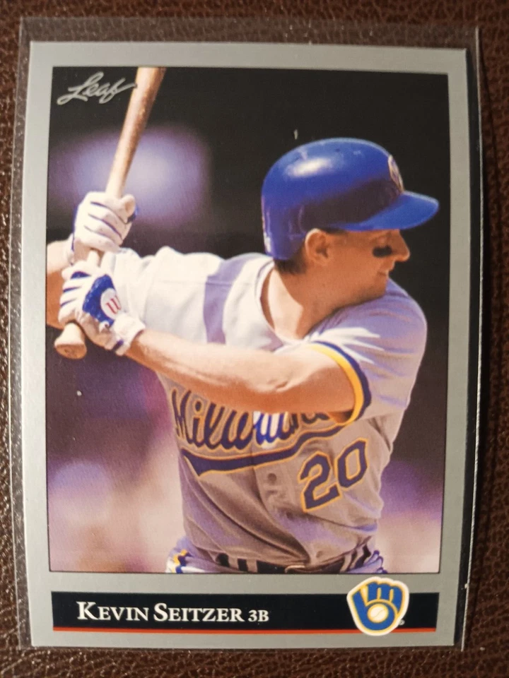 KEVIN SEITZER MILWAUKEE BREWERS 1992 LEAF SERIES 2 BASEBALL CARD #399 - Image 1 of 1