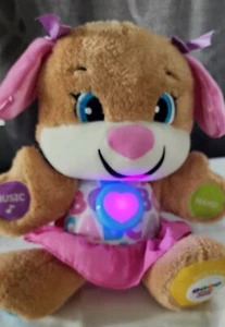 Fisher Price Laugh & Learn Smart Stages "Sis" Interactive Puppy Dog Plush TESTED - Picture 1 of 19
