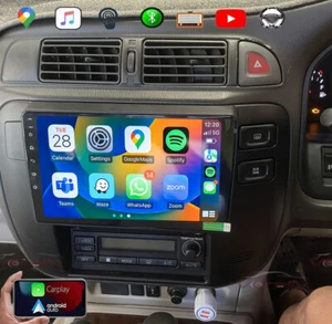 9" WIRELESS CARPLAY ANDROID 13 HEAD UNIT FOR NISSAN PATROL Y61 CAR STEREO RADIO - Picture 1 of 16