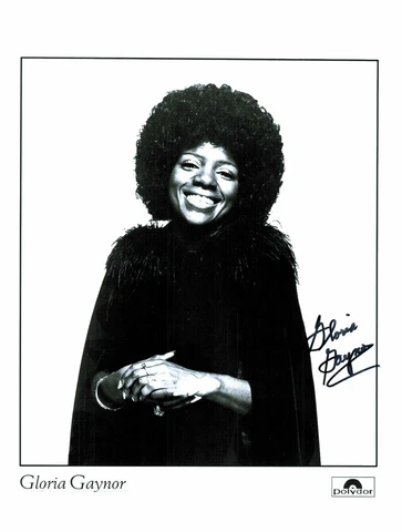 Gloria Gaynor Original Signature On Large Photo G 633 Cover