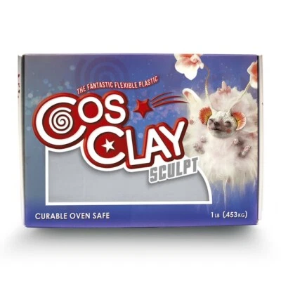 M00454 MOREZMORE 1 lb Cosclay Esculpido GRIS SUAVE Arcilla Polimérica Flexible Foto 1 de 3