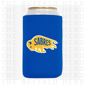 Yellow Buffalo Sabres Hockey Koozie | Sabres Beer Coozie | Sabres Beer Cooler - Picture 1 of 1