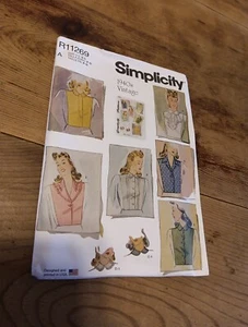 Simplicity R11269 1940s Misses S M L Dickey Set Vintage Retro Pattern NEW UNCUT - Picture 1 of 4