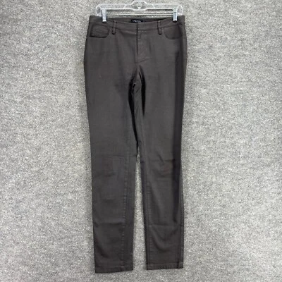 Брюки женские Etcetera 4 коричневые со средней посадкой плоские спереди узкие хлопковые с карманами Chino - Изображение 1 из 4