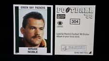 1988  Brian Noble   Green Bay Packers    Panini Sticker  #304