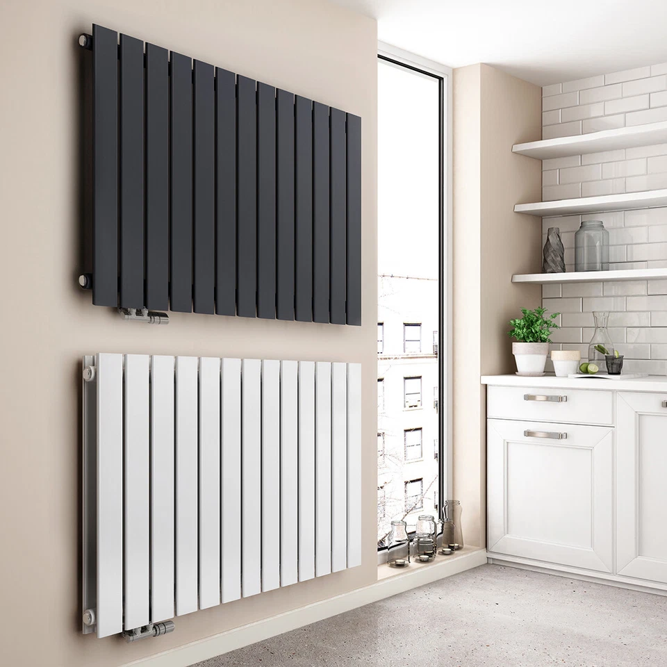 Design Flachheizkörper Heizkörper Horizontal Paneelheizkörper Seitenanschluss - Bild 1 von 4