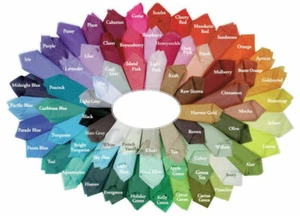 Satin Wrap Tissue Wrapping Paper luxury 10 sheets 35+ colours u choose free post - Picture 1 of 2
