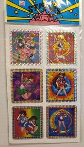 Sailor Moon And Friends Anime Manga Holographic Sticker Sheet New Vintage Y2k - Picture 1 of 8