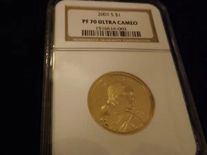 2001-S $1 Sacagawea NGC PF 70 Ultra Cameo - Picture 1 of 2