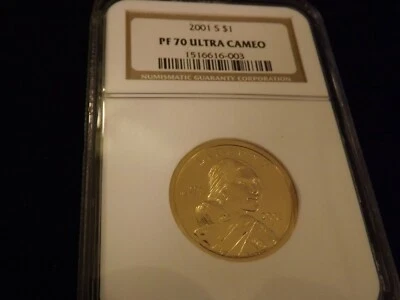 2001-S   $1  Sacagawea          NGC PF 70 Ultra Cameo - Image 1 of 2