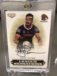 NRL 2019 Elite LS01 League Sensation ALEX GLENN #46/90 Signature Trader Card