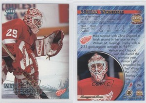1997-98 Pacific Crown Collection Ice Blue Mike Vernon #24 HOF