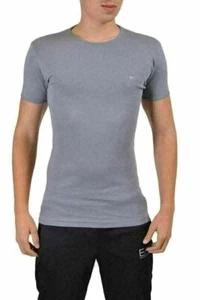 Emporio Armani Men's Gray Crewneck Short Sleeve T-Shirt US S IT 48 EU M - Picture 1 of 4
