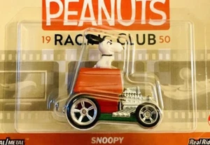 2024 Hot Wheels Premium Pop Culture Peanuts 1950 Racing Club Snoopy 1:64 - Picture 1 of 6