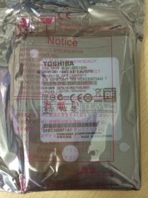 New Toshiba 1 TB MQ02ABD100H 5400 RPM 8GB SSD Hybrid 2.5" SATA6.0G/s Hard Drive - Image 1 of 2