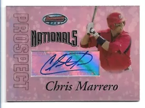 Bowman's Best Prospects 2007 automático Chris Marrero BBP54 autógrafo - Imagen 1 de 2