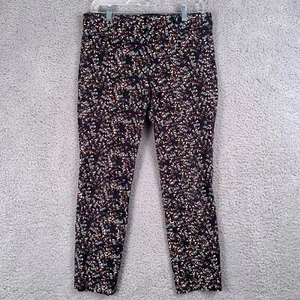 Banana Republic Women’s Sloan "Ditzy Floral" Long Pants Size 6 Flat Front Zip - Picture 1 of 12
