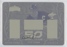 2016 Leaf Lumber Kings 50 Goal Club Printing Plate Yellow 1/1 Steve Yzerman 0gy4
