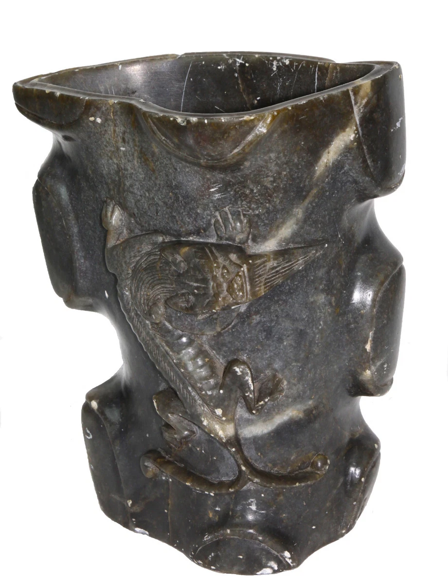 古董原始玉石古董中国盆| eBay