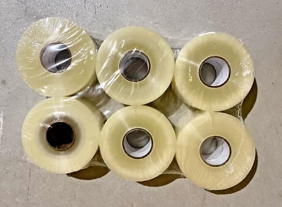 6 Large Rolls Intertape USA 2" X 218.7 Yards Clear Carton Sealing Packing Tape - Image 1 of 4
