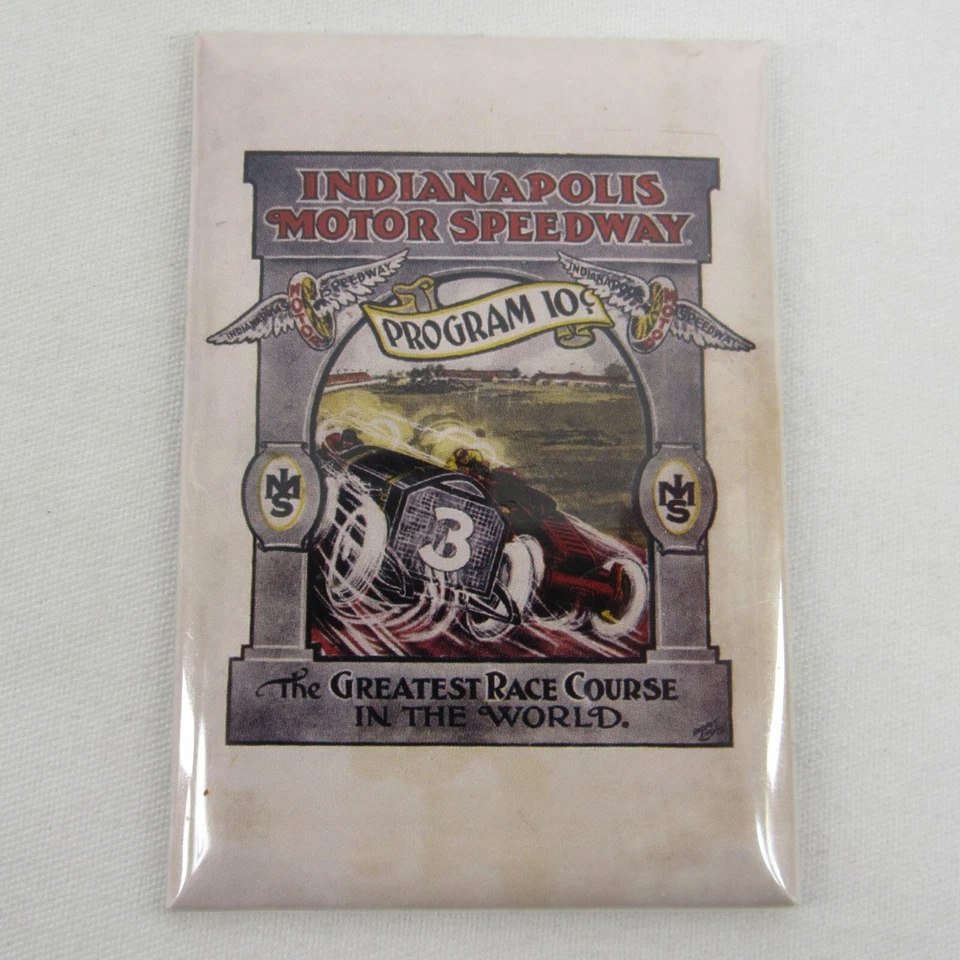 1911 年印第安纳波利斯 500 程序封面收藏磁铁 Ray Harroun Marmon 黄蜂  — 第 1/4 张图片
