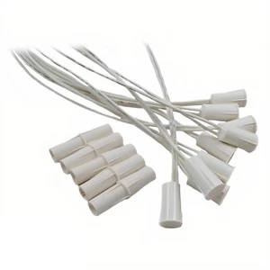 White 3/8" Recessed Wired Security Door Window Alarm Contact -  (10 Pack) - Picture 1 of 2