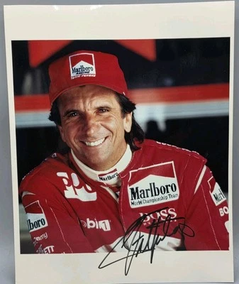 Foto brillante 8x10 autografiada de Emerson Fittipaldi - Marlboro Racing Team Penske  Foto 1 de 4