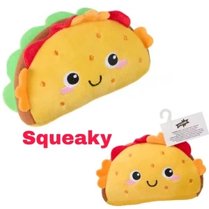 Joyhound Crazy Comfy MEXICAN TACO Smiley Face Medium Plüschtier Hundespielzeug - Quietschend NEU - Bild 1 von 4