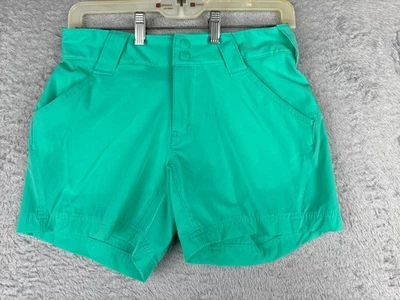 Columbia Shorts Womens 2 Teal PFG Chino Nylon Blend Boating Fishing Casual 28x5 - Image 1 of 4