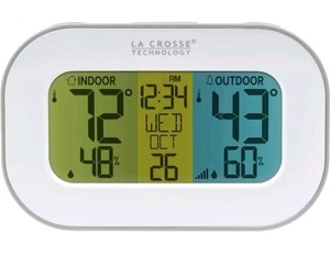 La Crosse Technology 308-148 Wireless Temperature Station with Tri-Color LCD - Picture 1 of 11